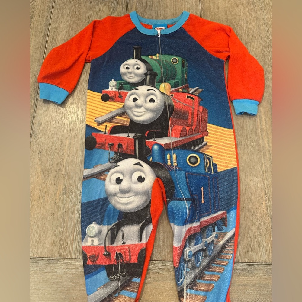 Y2K Thomas & Friends Kids Zip Pajamas | 3T